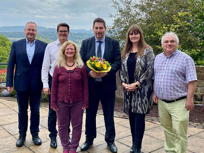 Die Leitung der DIPLOMA (v. l.): Prof. Dr. Dietmar Nolting, Prof. Dr. Andreas Blindow, Prof. Dr. Sabine Skalla, Prof. Dr. Stephan Convent, Prof. Dr. Michaela Zilling und Prof. Dr. Michael Namokel