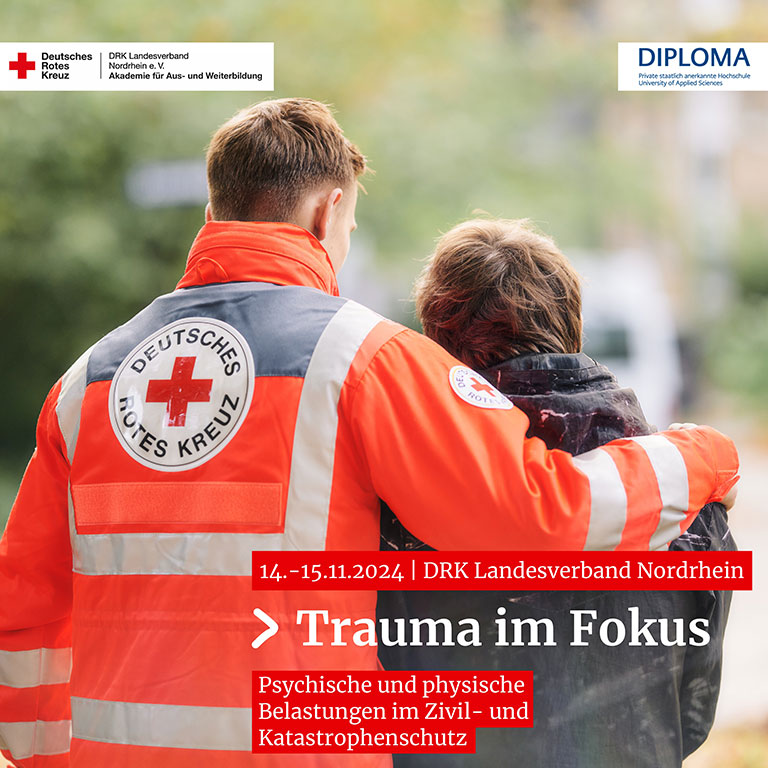 DIPLOMA und DRK luden am 14.11.2024 zum Forum „Trauma im Fokus" in Düsseldorf ein.