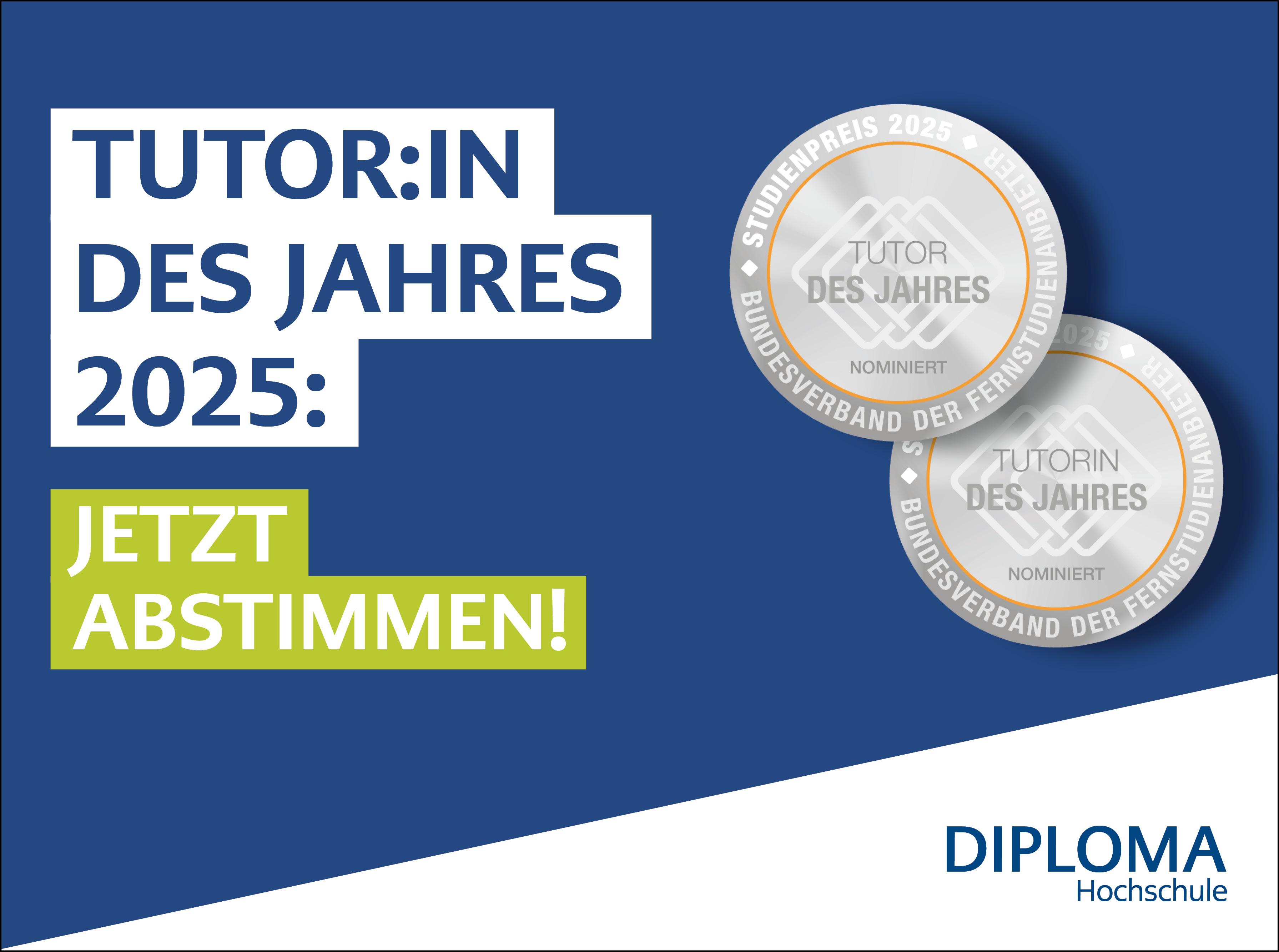 Die Votingsphase zum/zur Tutor:in des Jahres hat begonnen!
