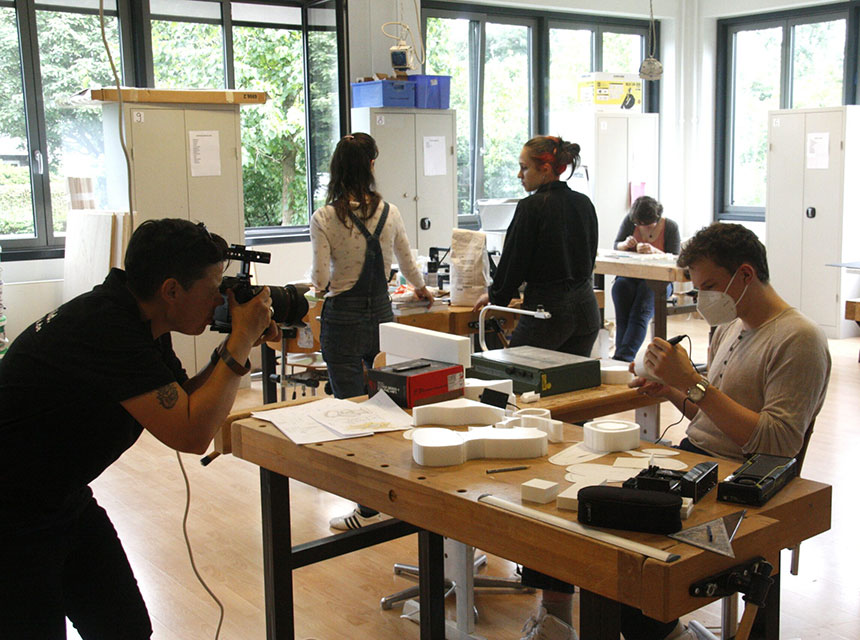 Werkstattdreh zum Studium Craft Design