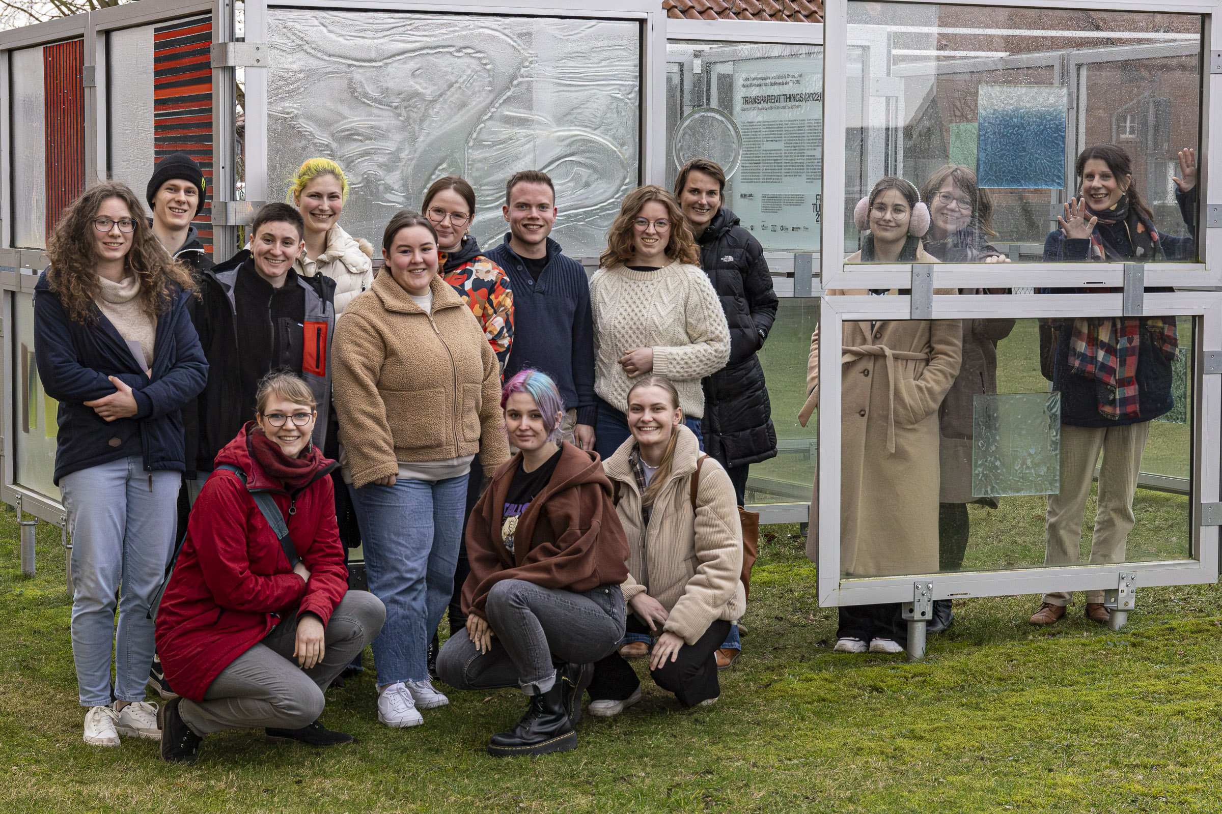 Gruppenbild während der Exkursion im Studiengang Craft Design