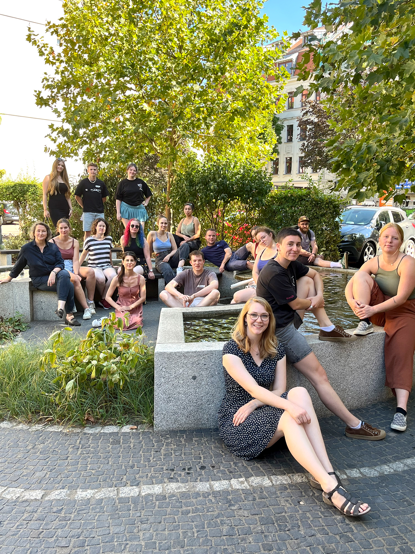 Exkursion im Studiengang Craft Design Gruppenbild Leipzig