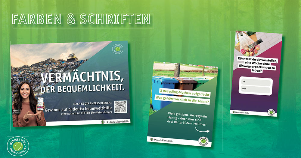 Tabea und Laura motivieren über ein Gewinnspiel, sich mit den Mythen des Recyclings zu beschäftigen.