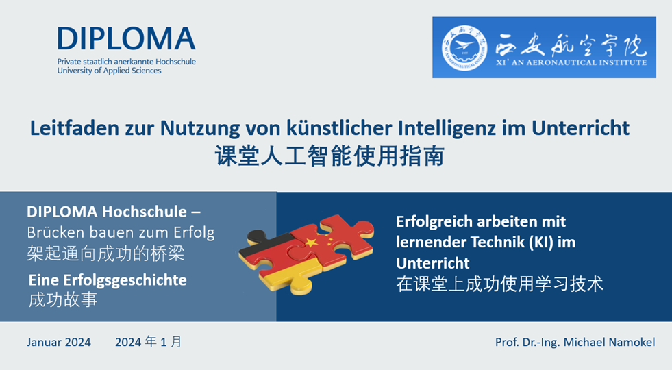 Leifaden zur Nutzung von künstlicher Intelligenz im Unterricht.
