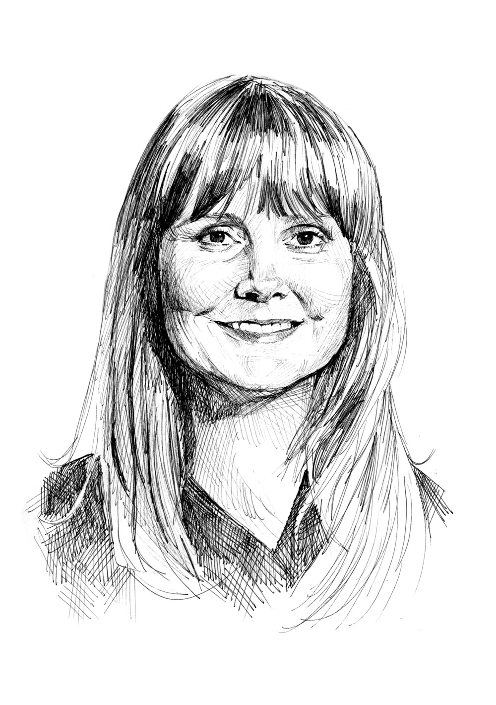 Prof. Dr. Michaela Zilling, Präsidentin der DIPLOMA Hochschule. Gezeichnet von Angelina Benedetti.