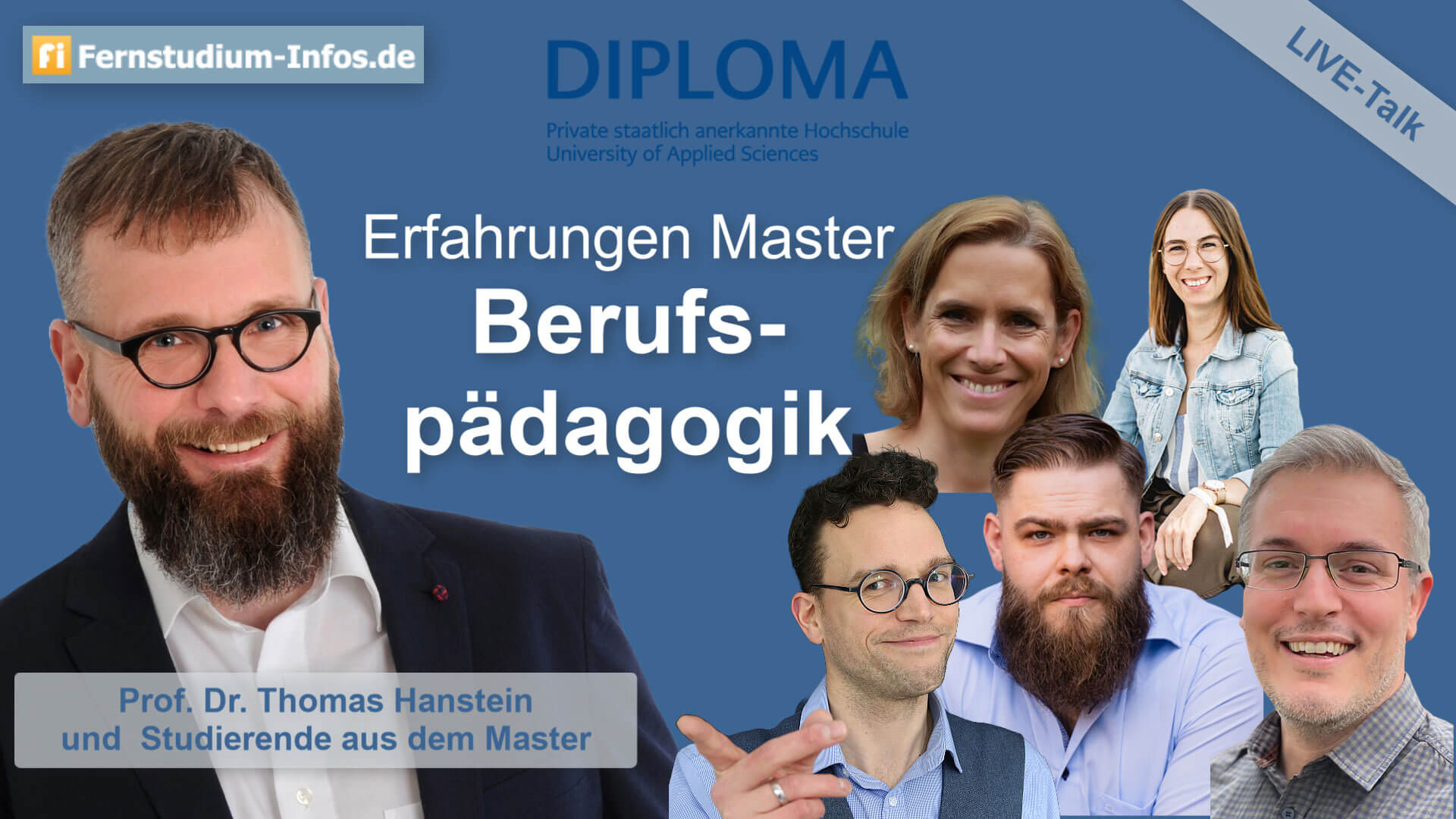 Studi-Talk zum Master Berufspädagogik (M.A.) – jederzeit bei Fernstudium-Infos und auf YouTube zum Nachhören.
