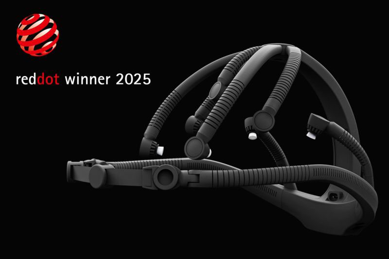 Das kabellose EEG-Headset „X.on“ – Red-Dot-Siegerprodukt 2025.