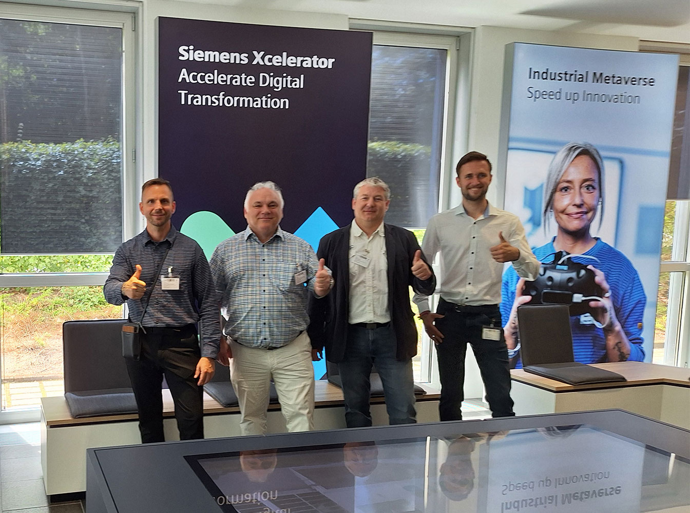 Die Teilnehmer: Justus Herbrich, Prof. Dr. Michael Namokel, Marco Kroh, Michael Limmer