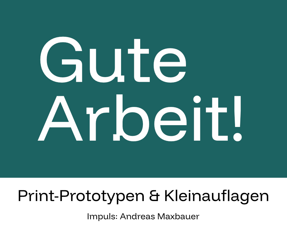 Veranstaltungsreihe Gute Arbeit! im Studienbereich Design &amp; Medien