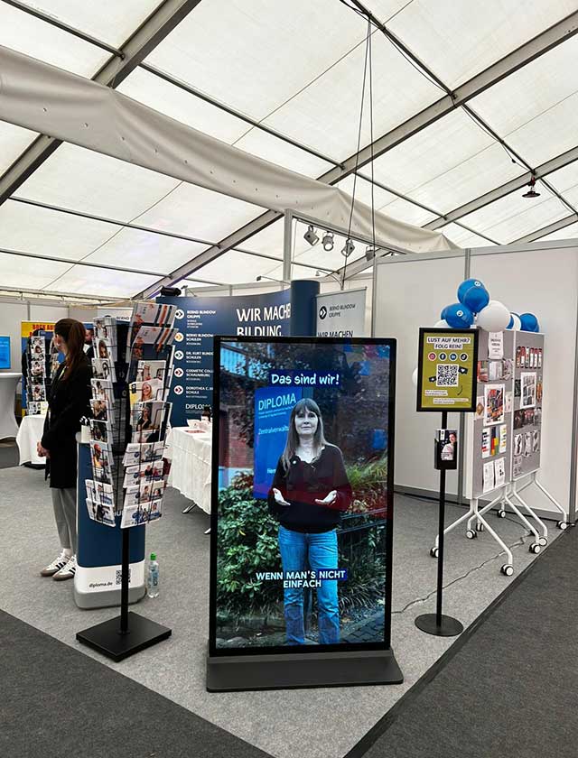 Vom 24. bis 26. April wird der Festplatz in Stadthagen erneut zum Treffpunkt für Wirtschaft, Bildung und Region. Die DIPLOMA – mit Präsidentin Prof. Dr. Michaela Zilling am Screen – ist dabei!