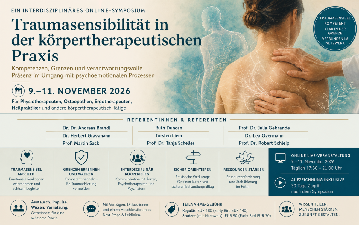 Das Symposium läuft vom 9.–11. November 2026