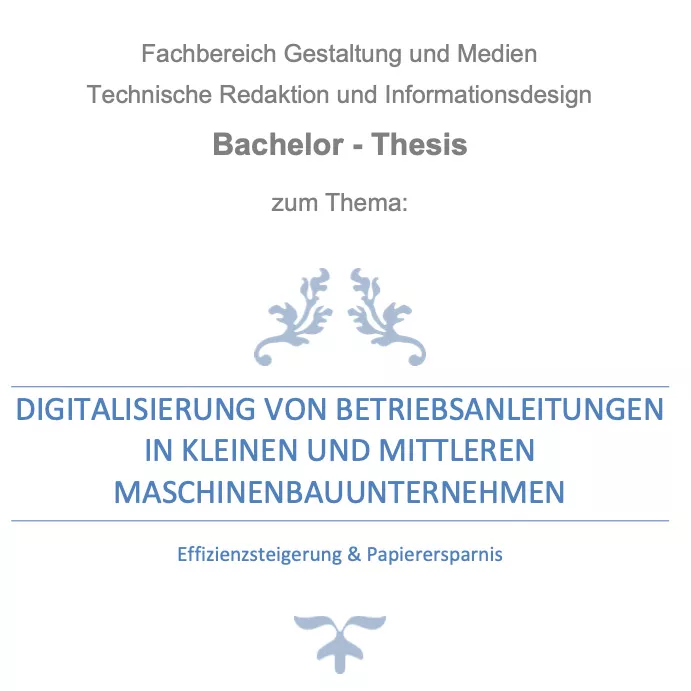 Abschlussprojekt Bachelor Thesis