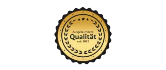 Siegel Fachbereich Gestaltung ausgezeichnete Qualität seit 2012 in Gold