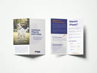 Flyer auf weißem Hintergrund