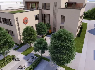 Modell der neuen Bernd-Blindow-Schulen in Ravensburg Modell der neuen Bernd-Blindow-Schulen in Ravensburg