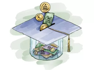 Studium finanzieren, Illustration ©Marie Burghauve