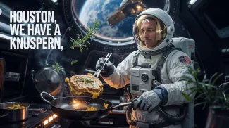 Ki-generierters Bild mit Astronaut