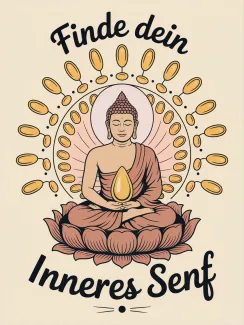 KI-generiertes T-shirt-Design mit Buddha