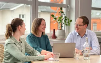 Forschungsteam der MEU  mit Prof. Dr. Michael Spaeth (re)