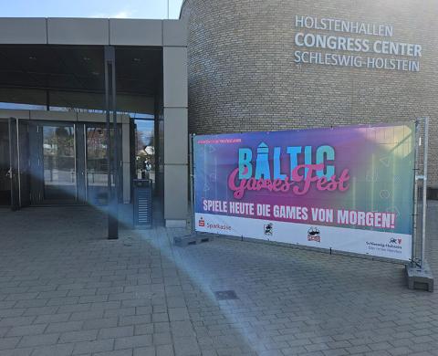Baltic Games Festival 2025 in Neumünster (Eingangsbereich)