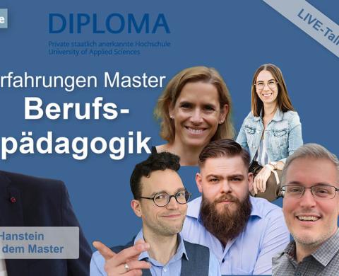 Studi-Talk zum Master Berufspädagogik auf Fernstudium-Infos.de – vom 30.04.2025 (Symbolbild - Header)