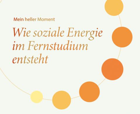 Illustration mit Kreisen in der Farbwelt gelb bis orange