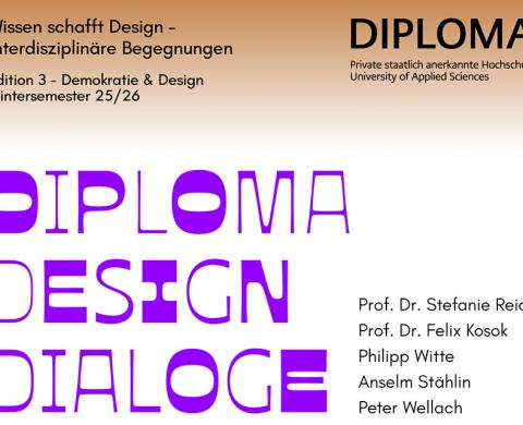 DIPLOMAdesignDIALOGE, Wintersemester 2025/26, Header DIPLOMAdesignDIALOGE, Wintersemester 2025/26, von November 2025 bis März 2026