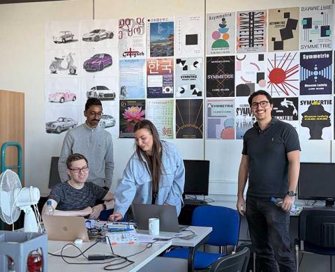Studierende im Eye-Tracking-Workshop