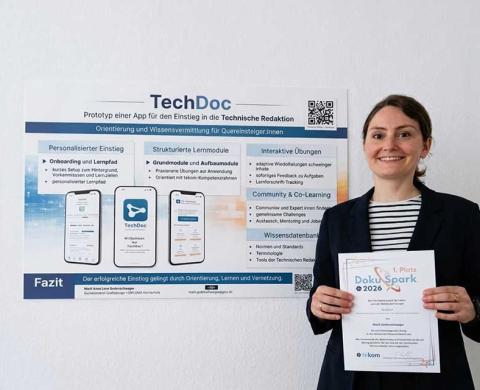 Dr. Marit Gudenschwager, DokuSpark-Urkunde, Tekom 2026