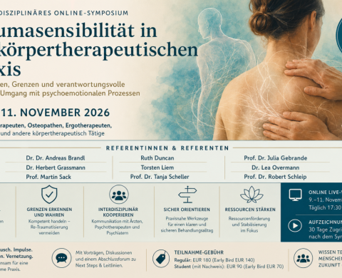 Veranstaltungsplakat für das Symposium Traumasensibilität